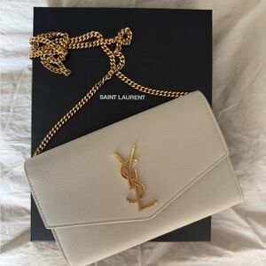 Saint Laurent YSL Uptown Chain Wallet
